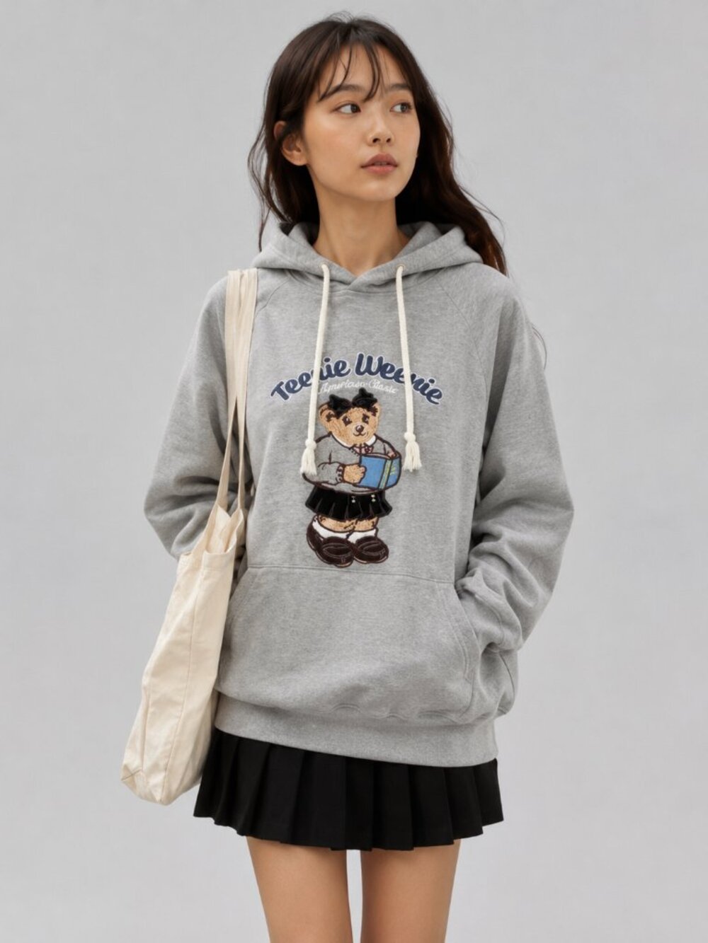 Vintage Teenie Weenie Bear Hoodie Sweatshirt